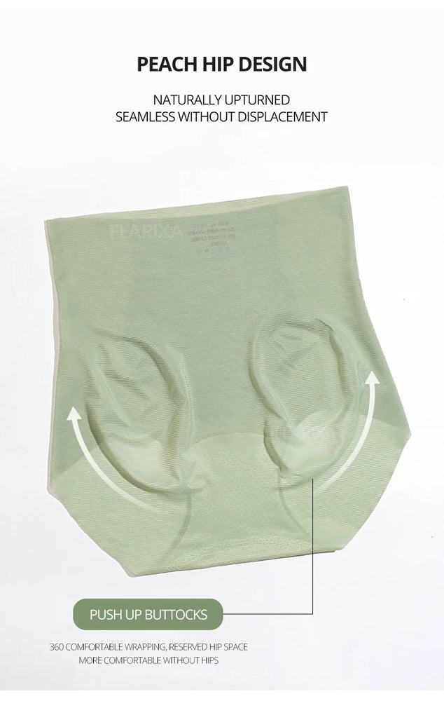 High-Waist Seamless Ice Silk Panties | Tummy Control Shaper