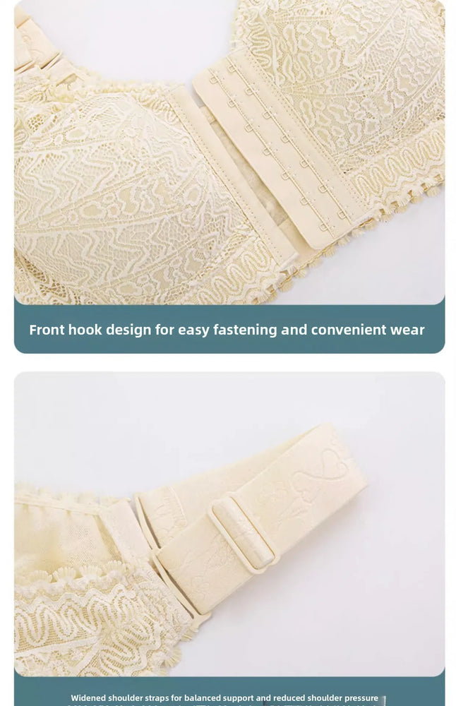 Lightweight Front-Buckle Bra | Anti-Sagging Full-Cup Support