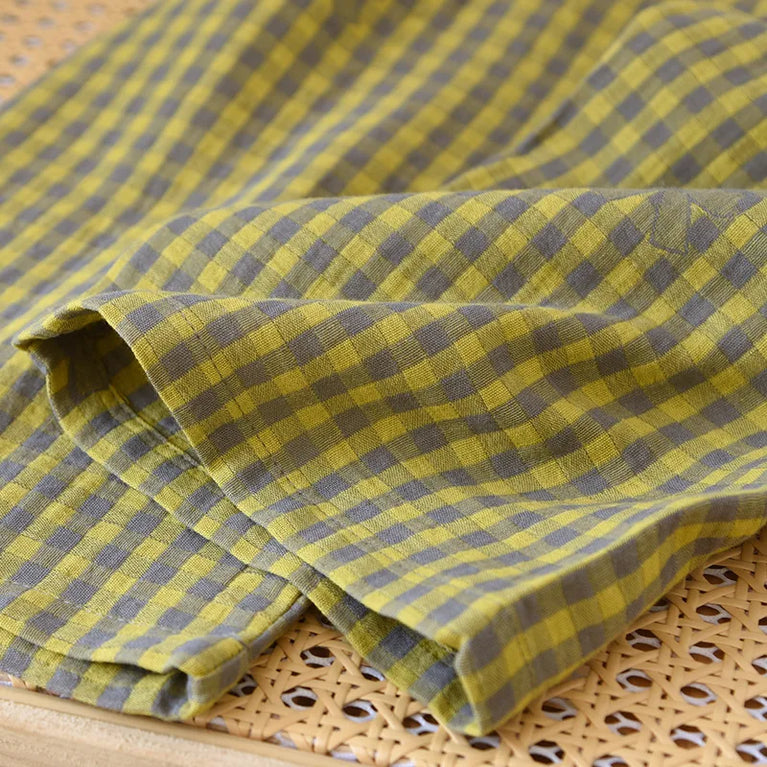 Women’s Cotton Plaid Pajamas | Pink & Green Checkered Set