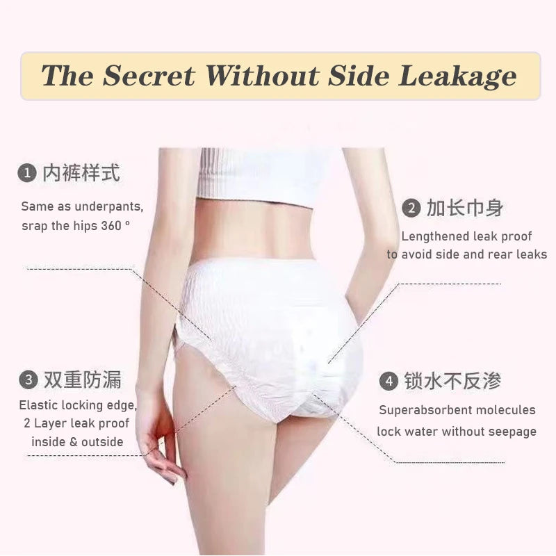 10pc Disposable Period Pants | Leakproof Sleeping Panties