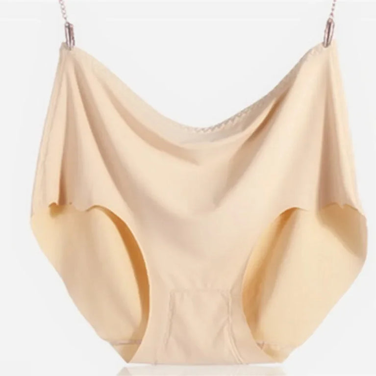 Ice Silk Plus Size Seamless Boyshorts (4-Pack) – Ultrathin Cooling Comfort