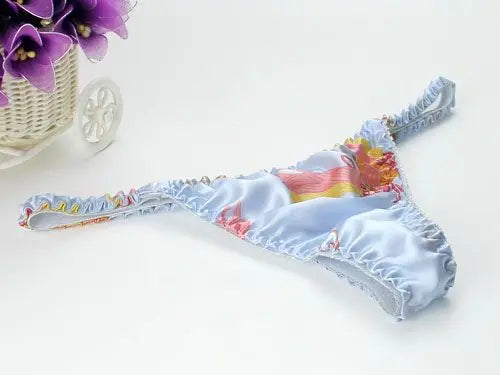 100% Pure Mulberry Silk G-String – Breathable Low-Rise Luxury Thong for Women