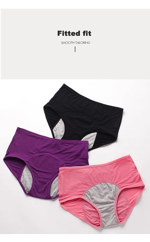 Physiological Briefs (2-Pack) – Mid-Rise Leak-Proof Menstrual Panties