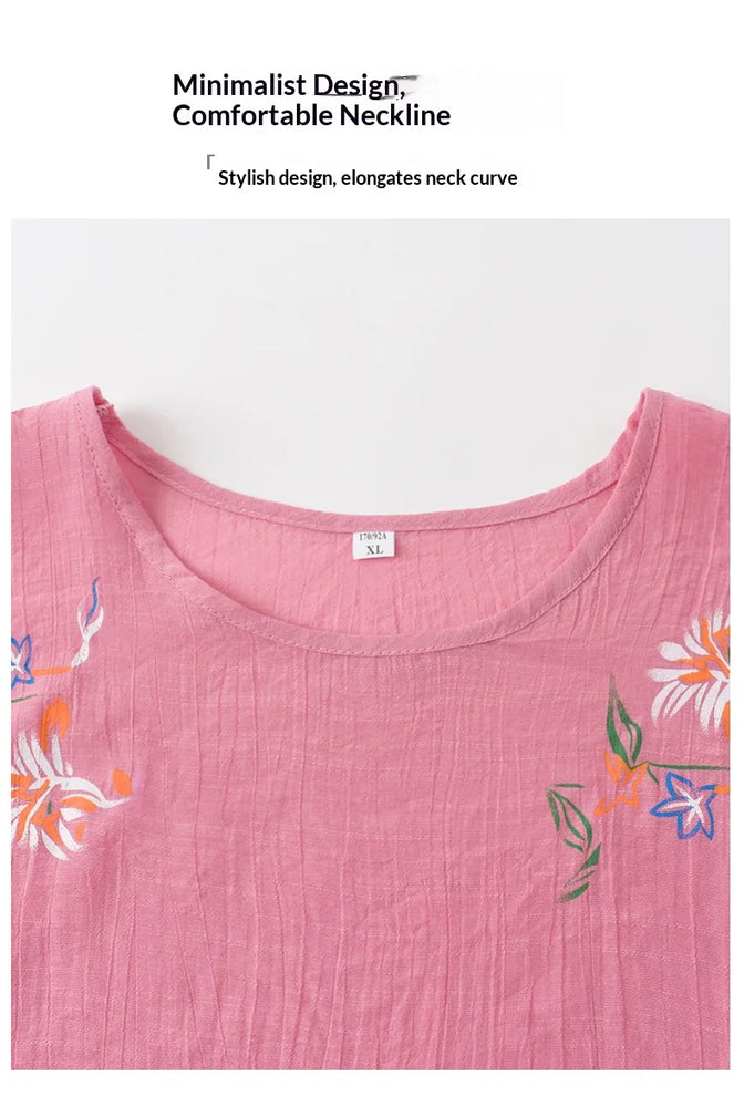Women’s Summer Print Pajama Set | Short-Sleeve Loungewear