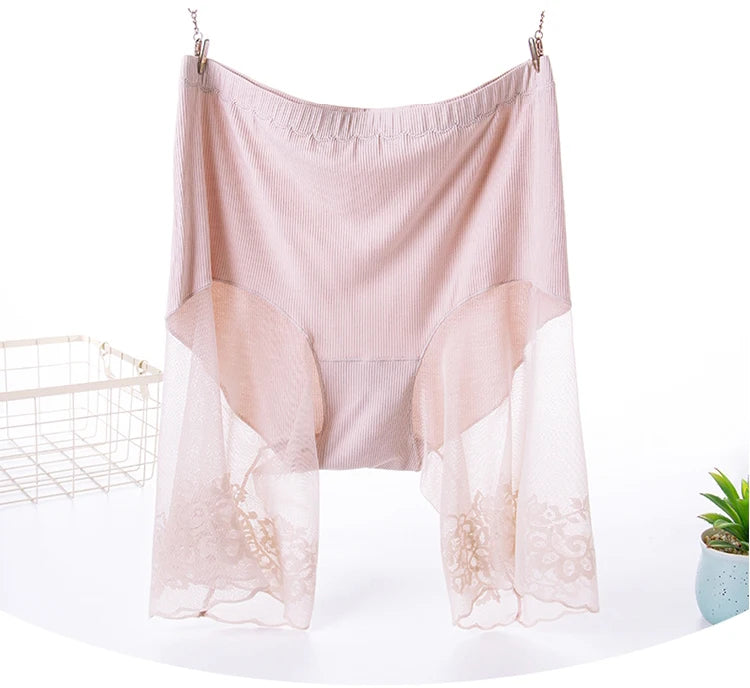 Lace Safety Shorts | Plus-Size Anti-Chafing Underwear