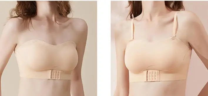 Seamless Anti-Slip Strapless Bra – High-Lift Invisible Support