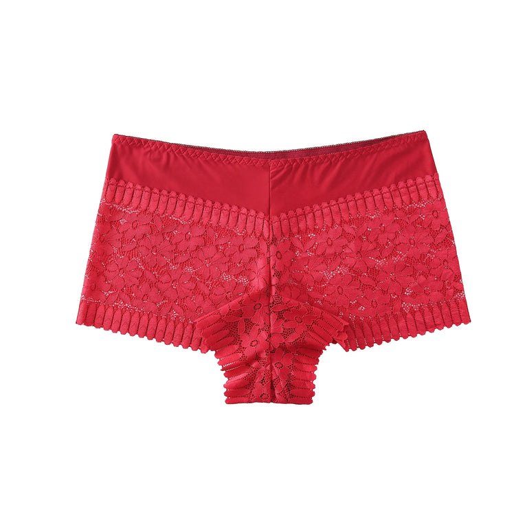 High-Waist Lace Briefs | Hollow Print Summer Shapewear