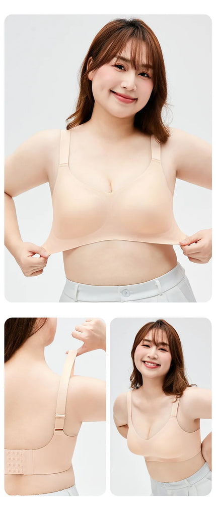 Ice Silk Wireless Shapely Bra | Anti-Sagging Full-Cup Support