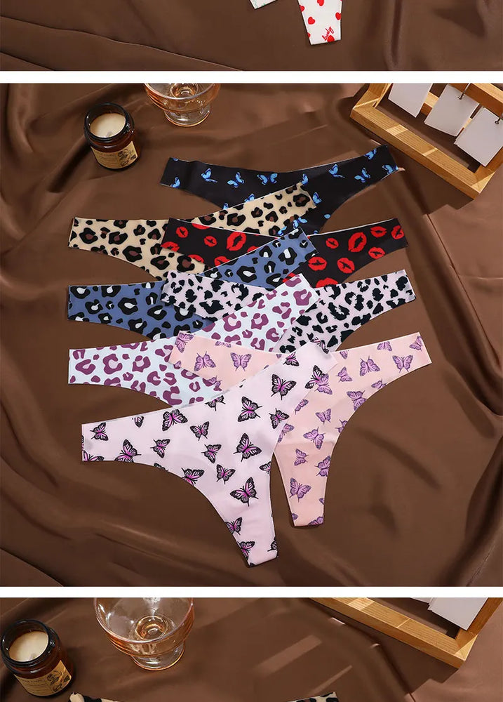 3-Pcs Sexy Colorful G-String Set – Seamless Low-Rise Bikini Thongs for Women (S-XL)