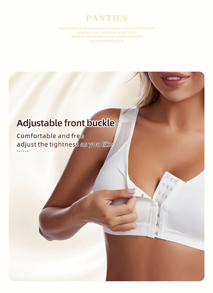 Front-Closure Compression Bra | Wireless Post-Op Fit