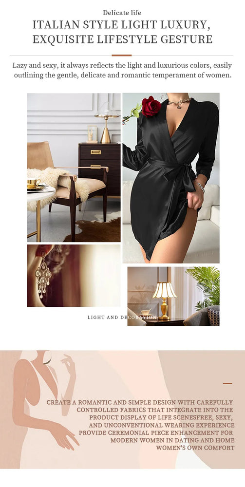 Short Silky Satin Robe | Bride & Bridesmaid Bathrobe