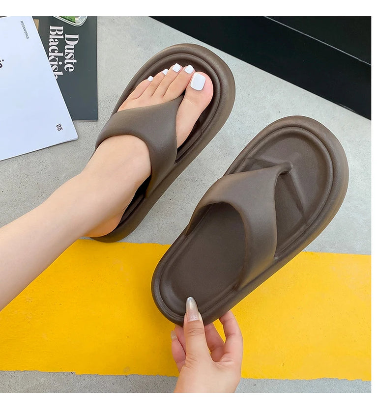 Premium Soft EVA Flip-Flops | Thick Sole Non-Slip Beach Slides