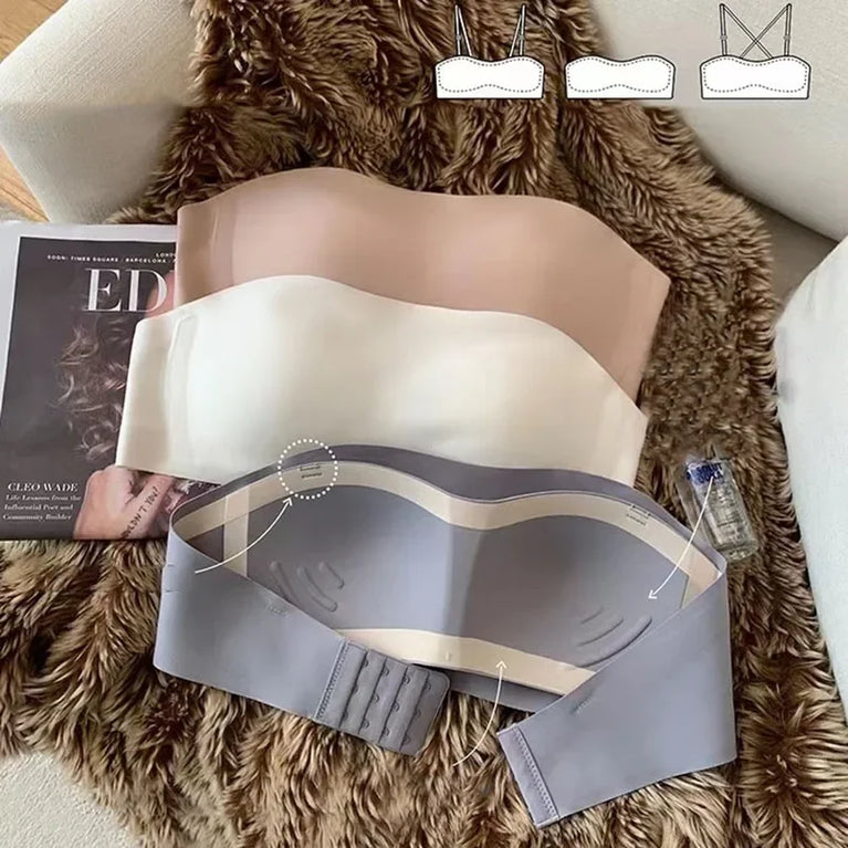 Strapless Seamless Bra – Versatile Wireless Support