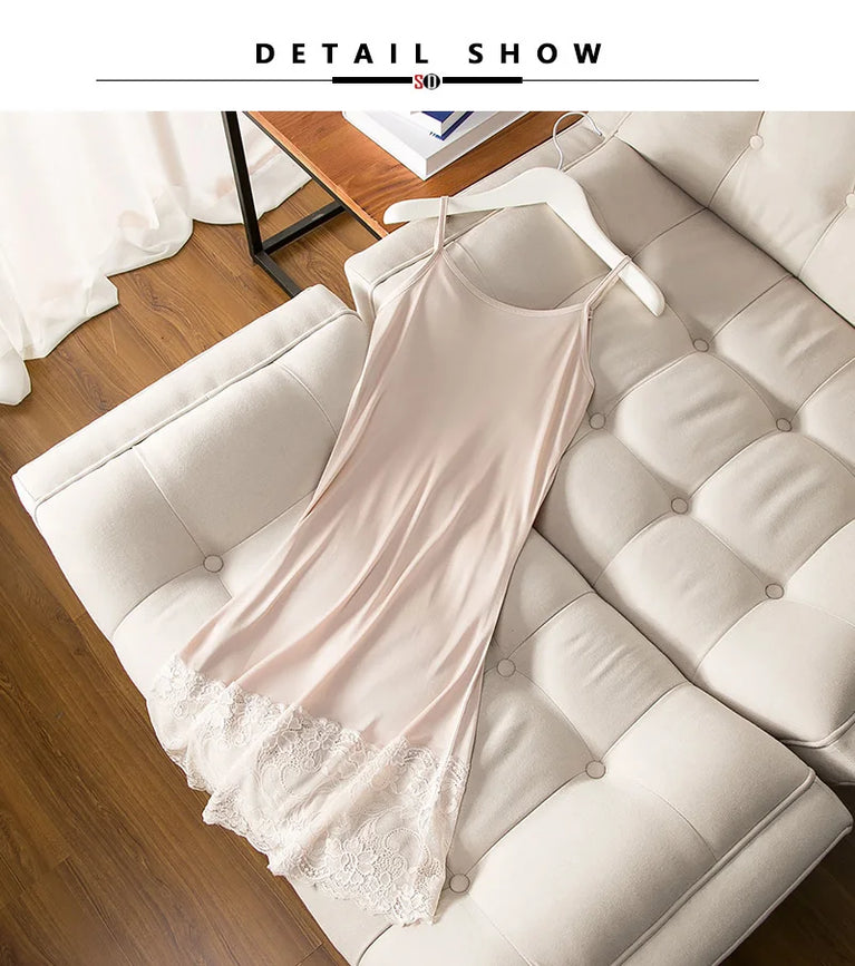 Silk & Lace Full Slip | Knitted Anti-Static Underdress