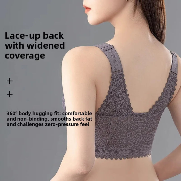 Lightweight Front-Buckle Bra | Anti-Sagging Full-Cup Support