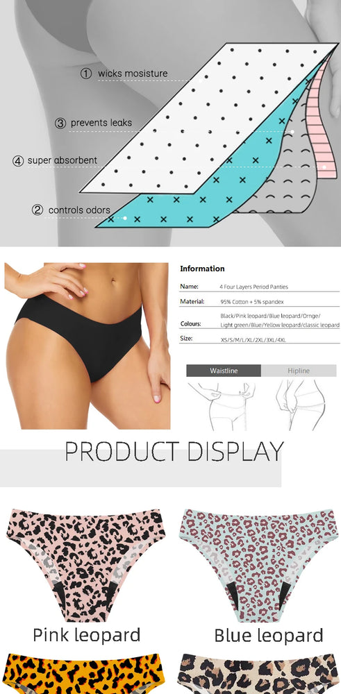 Teen Seamless Period Swimwear | 4-Layer Leakproof Bikini