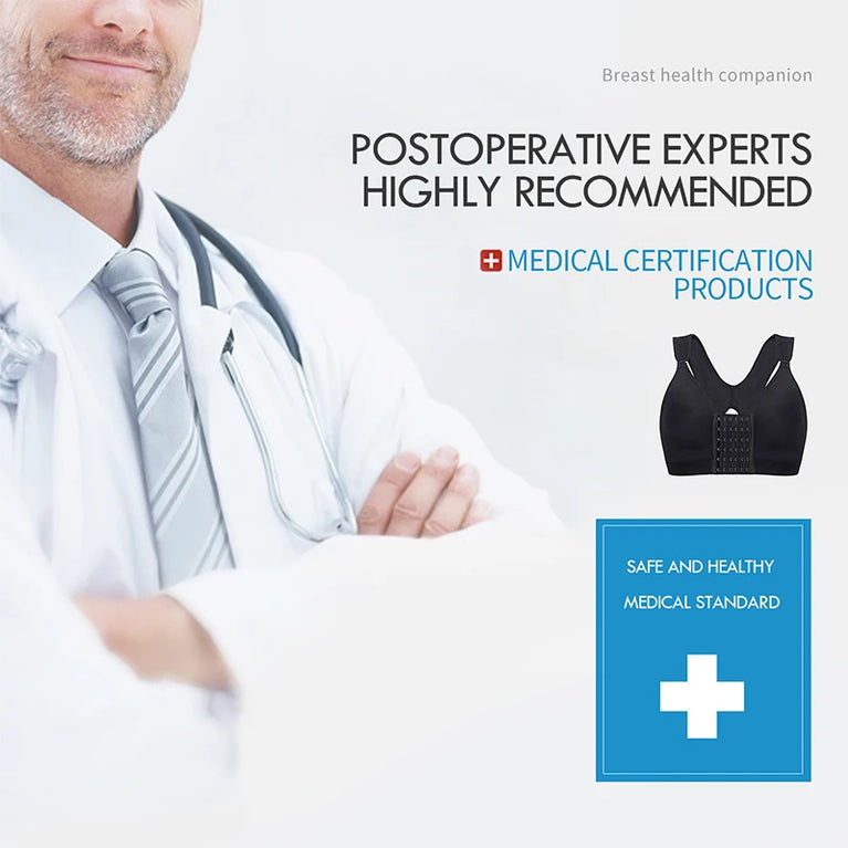 Post-Op Support Bra | Front-Closure Posture Vest