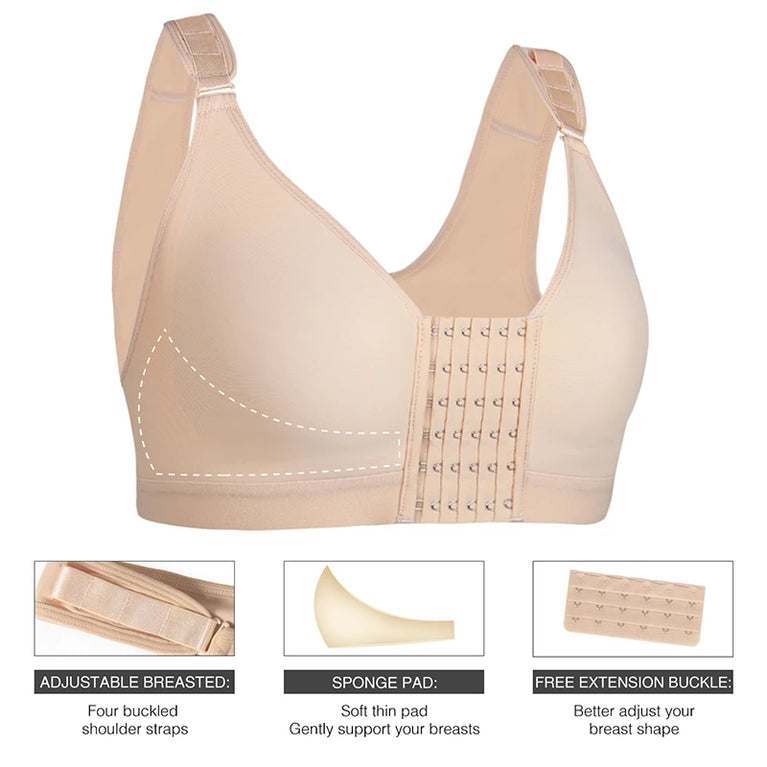 Post-Surgical & Sports Support Bra – High-Impact Compression