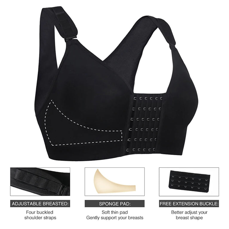 Post-Surgical & Sports Support Bra – High-Impact Compression