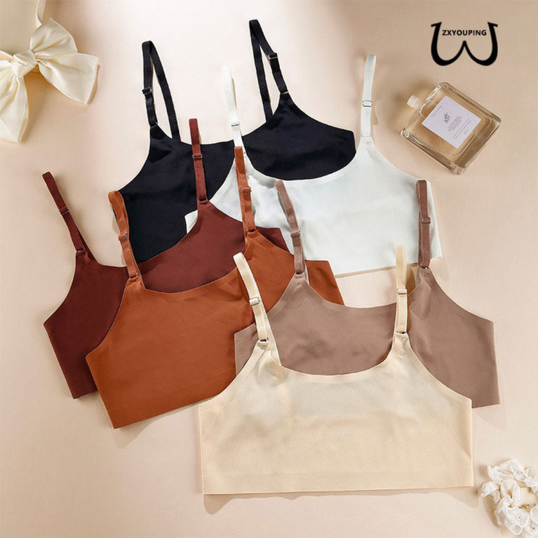 Seamless One-Piece Bra – Wireless Front-Buckle Comfort