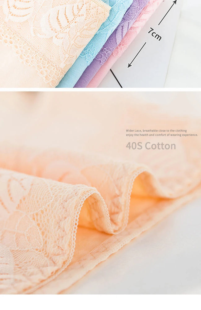 5pc High-Waist Cotton Briefs | Lace Body Shaper Set