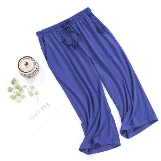 Cropped Pajama Pants | Soft Summer Home Trousers