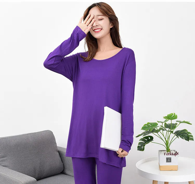 Plus Size Modal Pajama Set | Soft 3XL-7XL Sleepwear