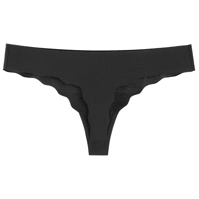 Seamless Low-Waist G-String Set | Leopard Pattern Cotton-Lined Thongs