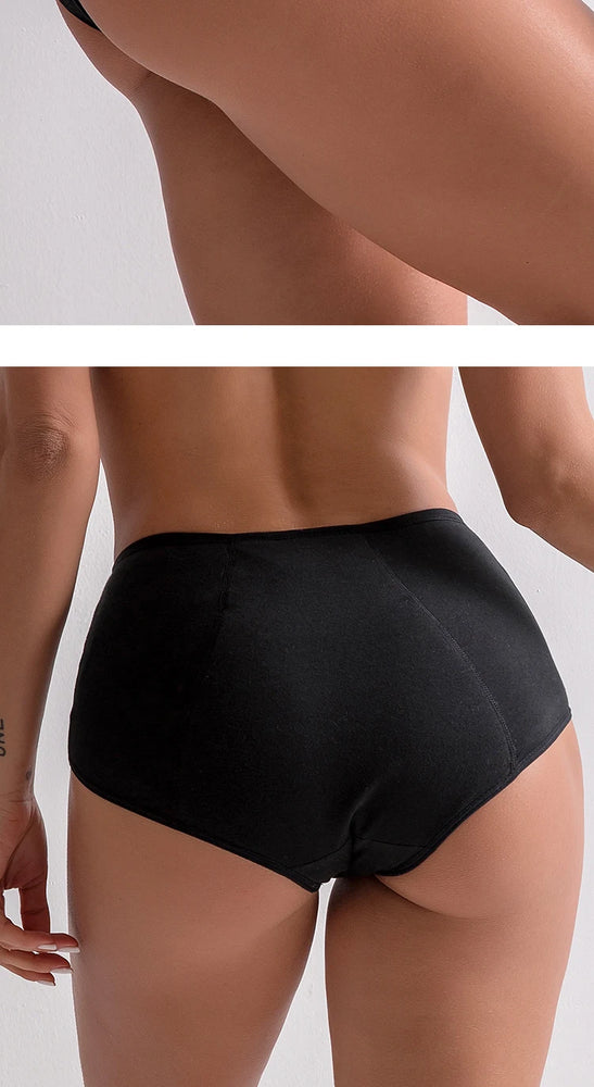 4-Layer Leakproof Period Briefs | High-Rise Absorbent Lingerie