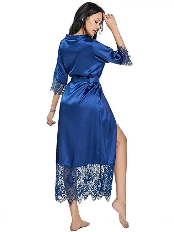 Luxury Silk Kimono Robe | Satin Bridesmaid Dressing Gown