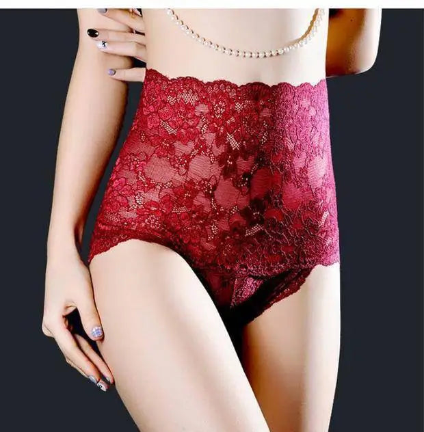 3pc Butt Lifter Briefs | High-Waist Lace Tummy Control