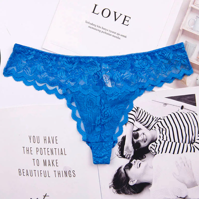 Seamless Low-Waist G-String Set | Leopard Pattern Cotton-Lined Thongs