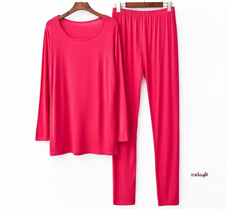 Plus Size Modal Pajama Set | Soft 3XL-7XL Sleepwear