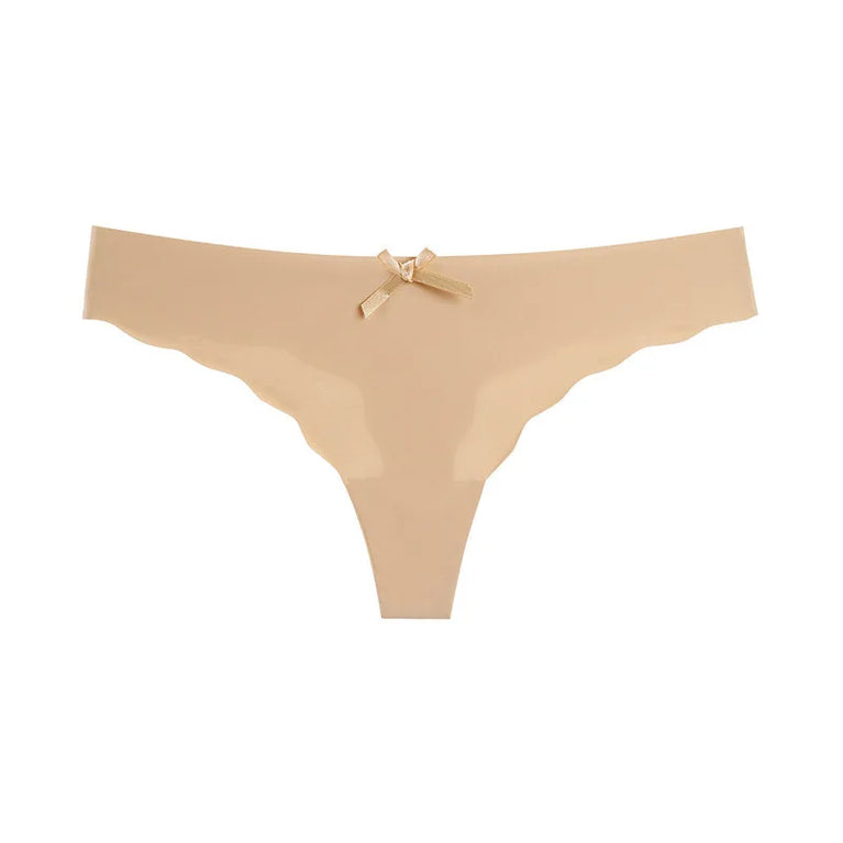 Seamless Low-Waist G-String Set | Leopard Pattern Cotton-Lined Thongs
