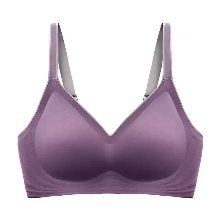 Plus Size Seamless Push-Up Bra | Wireless Shockproof Comfort