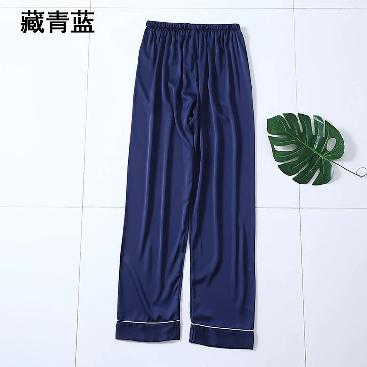 Silky Satin Pajama Pants | Soft Summer Home Trousers
