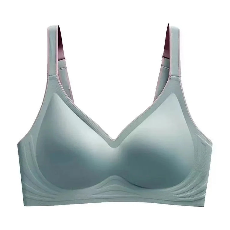 Plus Size Seamless Push-Up Bra | Wireless Shockproof Comfort