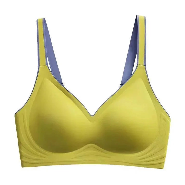 Plus Size Seamless Push-Up Bra | Wireless Shockproof Comfort