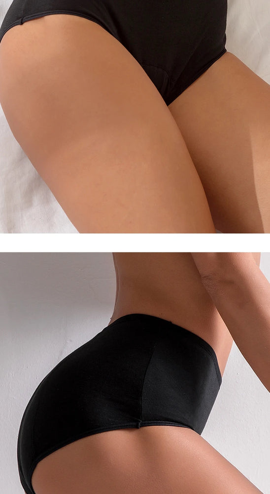 4-Layer Leakproof Period Briefs | High-Rise Absorbent Lingerie