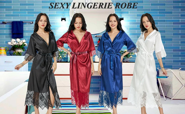 Luxury Silk Kimono Robe | Satin Bridesmaid Dressing Gown