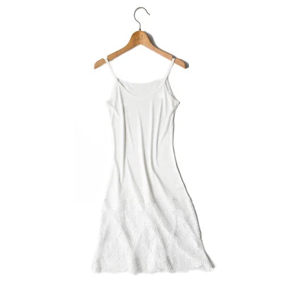 Silk & Lace Full Slip | Knitted Anti-Static Underdress
