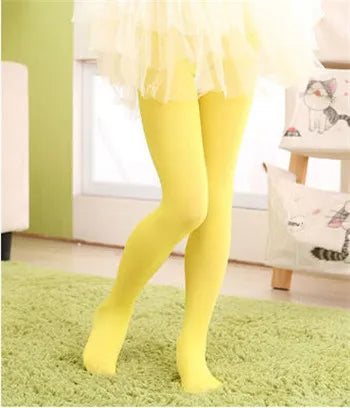 Girls' Velvet Ballet Tights | Ultra-Thin 0–15Y Dance Pantyhose