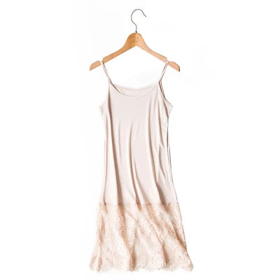 Silk & Lace Full Slip | Knitted Anti-Static Underdress