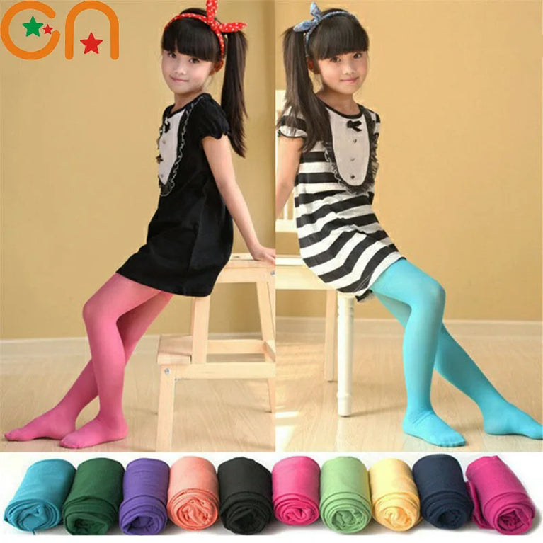 Girls' Velvet Ballet Tights | Ultra-Thin 0–15Y Dance Pantyhose