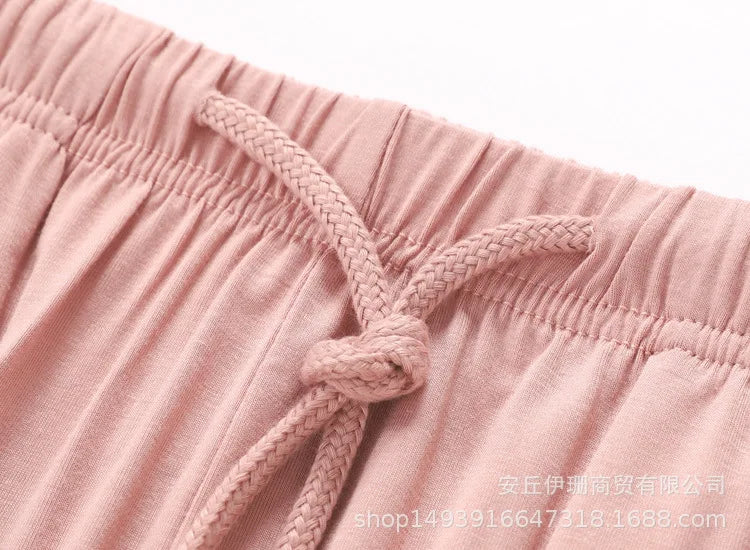 Cropped Pajama Pants | Soft Summer Home Trousers