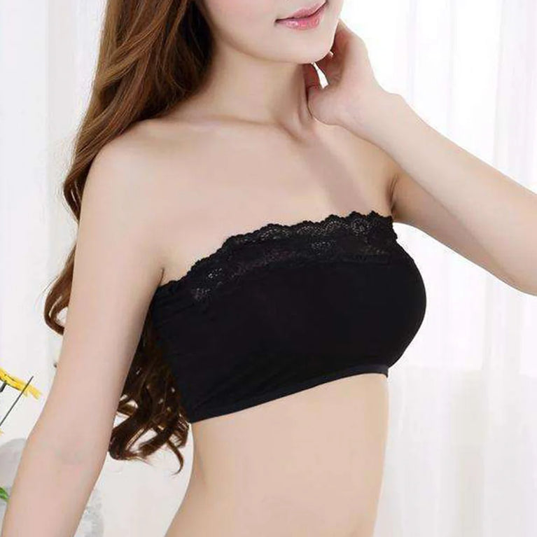 Crystal-Decorated Gradient Bandeau – High-Stretch Seamless Support