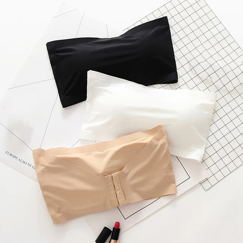Seamless Bandeau Tube Top – Lightweight Wireless Support
