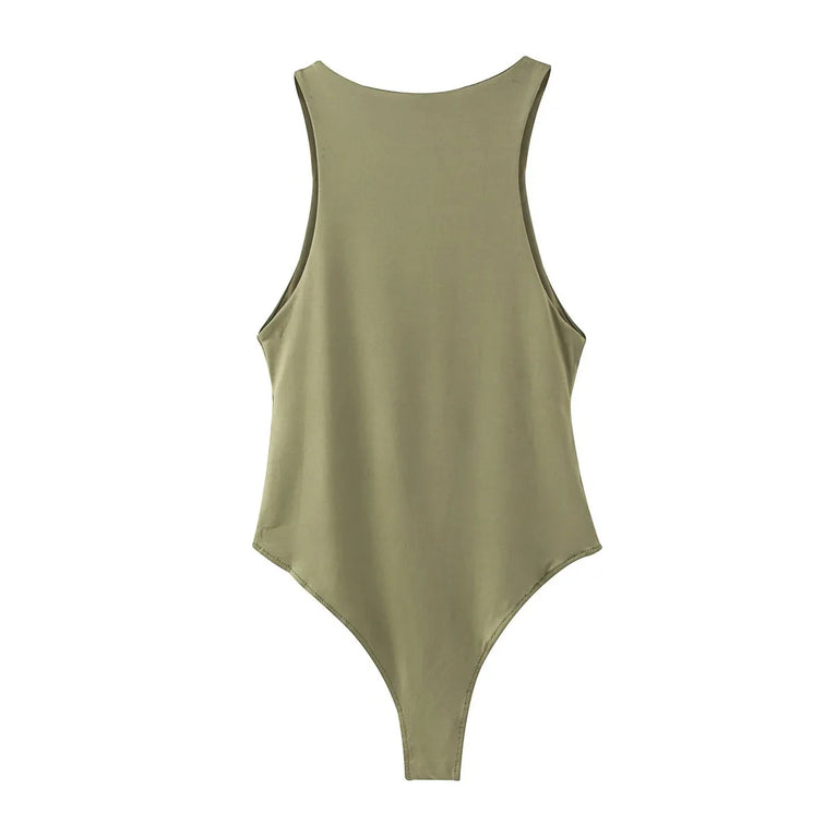 Reachshore Sexy Summer Bodysuit | High-Stretch Slim Fit Top