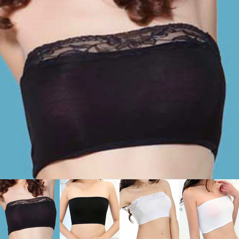 Crystal-Decorated Gradient Bandeau – High-Stretch Seamless Support