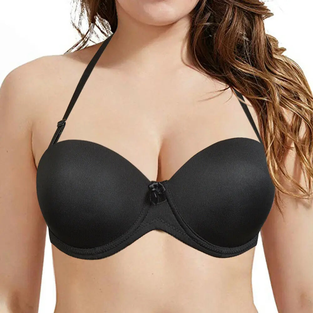 Convertible Plunge Bra – Versatile Half-Cup Push-Up Support